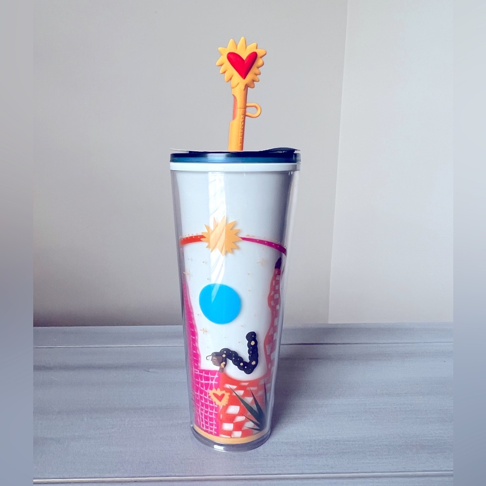NWT  Starbucks Fall 2023 24 Oz Venti Tumbler Manuela Guillén Hi Holla Tumbler!